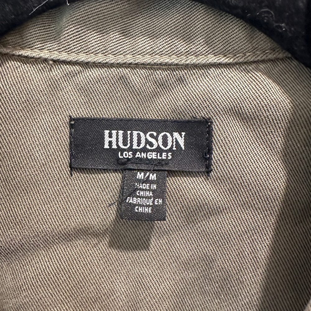 Hudson western cropped snap front shirt Olive Green Cropped size M - Picture 6 of 11